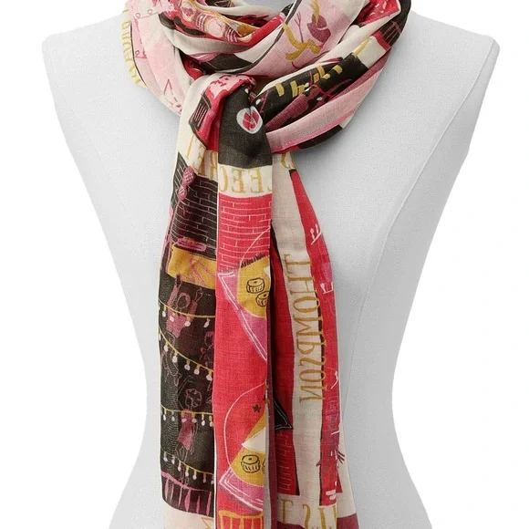 โ ๏ธ Kate Spade New York Women's Holiday Rooftops Oblong Scarf ๐โ ๏ธ - Picture 6 of 10